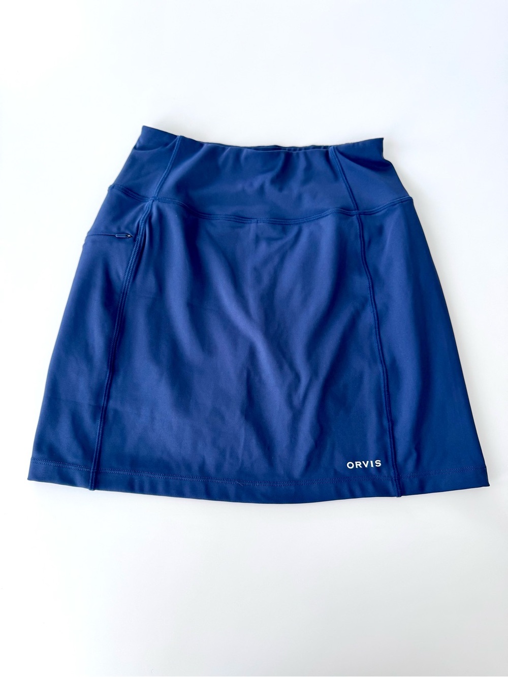 Orvis Women's Navy Active Skort Zipped Pocket Golf Tennis Pickleball Size XS